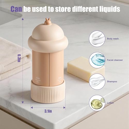 Doxcore 4 in 1 Travel Dispenser Bottle Nude – 4 x 60ml TSA Approved Leak-Proof