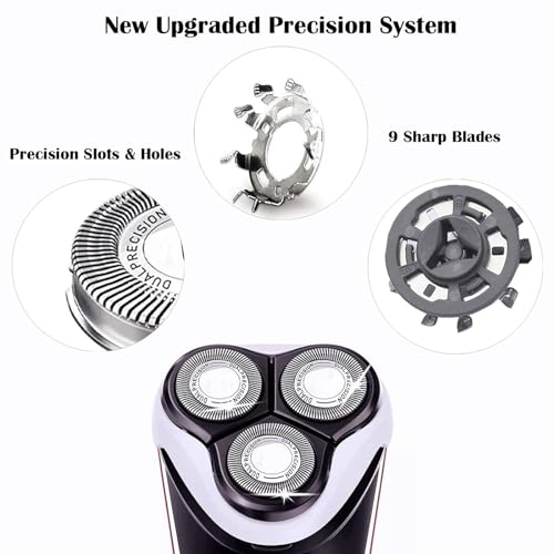 HQ8 Replacement Heads Blades Compatible with Norelco Shaver, HQ8 Razor Blades for PT720 AT880 AT810 Heads, New Upgraded HQ8 Blades for Shaver & Aquatec PT860, HQ8160, HQ7100 Heads, 3 Pack