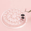 100pc Eyelash Glue Holder Pads - Plastic Palette Trays