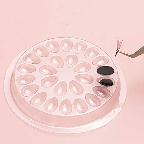 100pc Eyelash Glue Holder Pads - Plastic Palette Trays