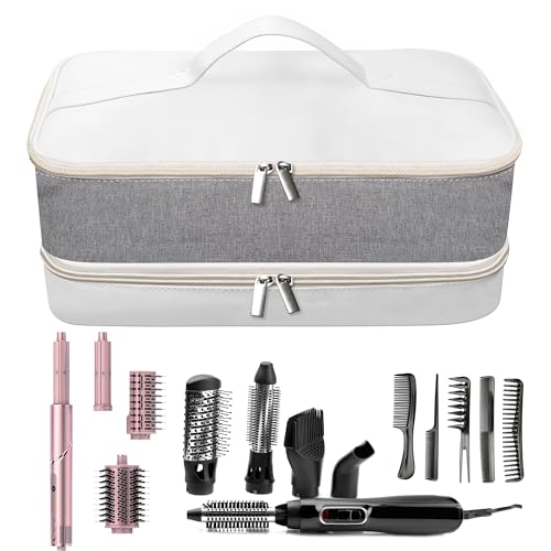 Case Compatible with Shark Flex Style, Travel Case for Dyson Airwrap Hair Tools Travel Bag, Suitable for Daily Finishing Double Structure Portable Tote Bag