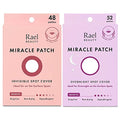 Rael Miracle Bundle - Miracle Patch Invisible Spot Cover (48 Count), Overnight Spot Cover (52 Count)