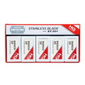 Dorco Double Edge Razor Blades ST301 Stainless Steel, Dispenser Box with Used Blade Disposal Area, for Hair Stylists and Barbers, D212, 100 Count (Pack of 10) | Father's Day Gifts