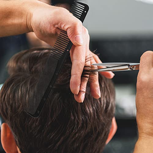 Leinuosen Carbon Fine Cutting Comb Set, 12-Piece Barber Salon Hair Comb