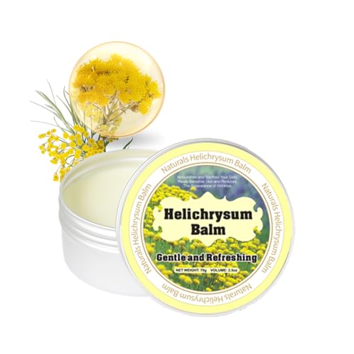 Helichrysum Balm - 2.5oz, Helichrysum Gymnocephalum, Shea Butter, Beeswax, Almond Oil, Ultra-Moisturizing, Skin Healing, Full Body Hydration, Multipurpose Salve
