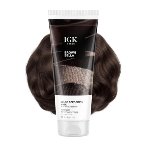 IGK Brown Bella Hair Gloss Mask 6 oz | Brunette Toner