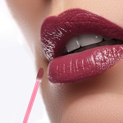 Disposable Lip Wands with Pink Case - 250 Pack for Lipstick & Lip Gloss