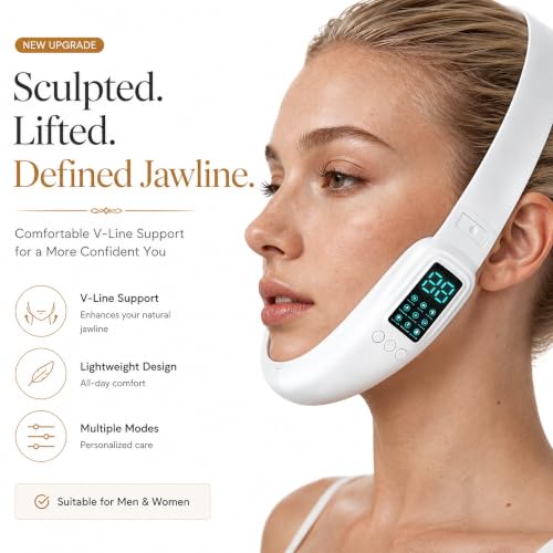 Cteart Electric V-Face Lift Device | Double Chin Massager, 8 Modes