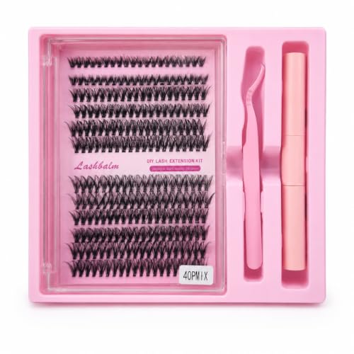 Natural Lash Clusters Kit 120Pcs | Clear Band CC-Curly 8-16MM
