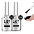 GAOY Clear Builder Base & Glassy Top Coat Set 16ml UV Gel Nail Polish