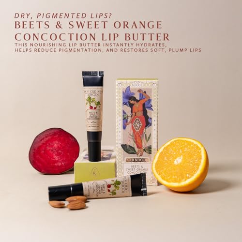 OLD SCHOOL Beets & Sweet Orange Lip Butter 15g - Nourishing Hydrating Lip Balm