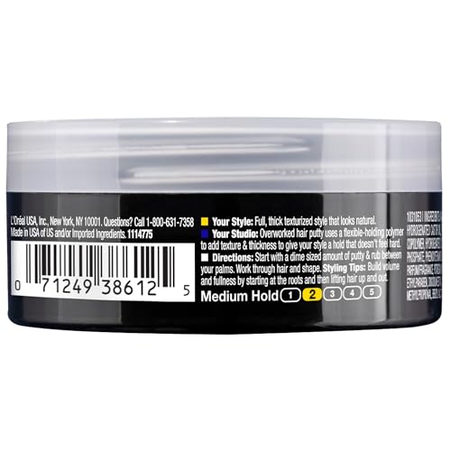 L'Oreal Studio Line Overworked Hair Putty 1.70 oz (Pack of 11)