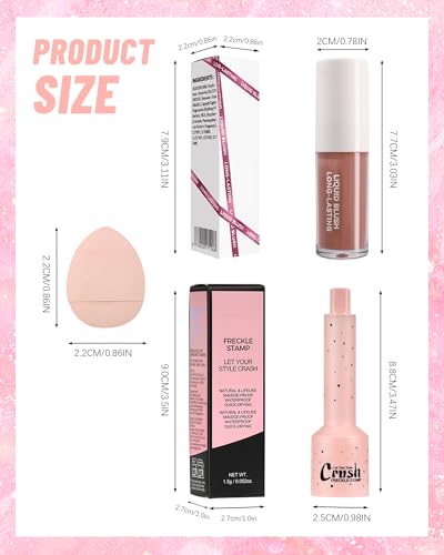 Freckle Stamp & Blush Set - Natural Liquid 2-in-1 Makeup