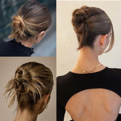 Metal Hair Side Combs Set - 7 Pc Hair Fork Pins for Buns & Updo