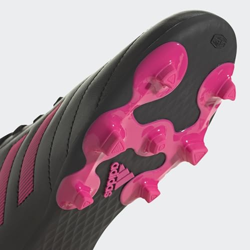 adidas Kids Goletto VII Firm Ground Cleats Soccer Shoe, Core Black/Team Shock Pink/Core Black, 9.5 US Unisex Toddler