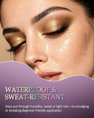 Teal Waterproof Shimmer Eyeshadow Stick – Creamy Blendable