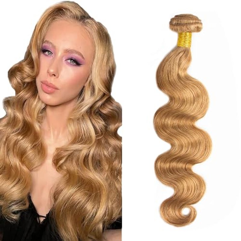 #27 Honey Blonde Body Wave Human Hair Bundle 50g