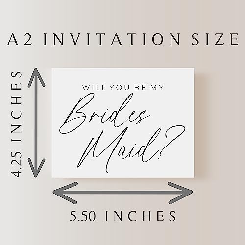 Will You Be My Bridesmaid Card. Will You Be My Maid Of Honor Card. Will You Be My Matron Of Honor Card. (1 CARD, BRIDESMAID)