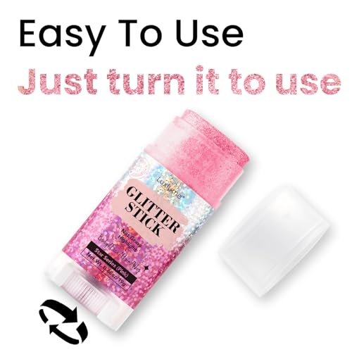Pink Glitter Stick for Hair & Body – Festival Ready Shimmer
