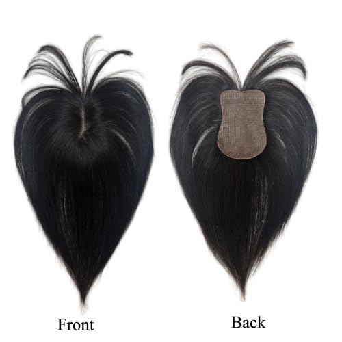 Human Hair Bangs with Adhesive for Women - Trimmable, 10-Inch