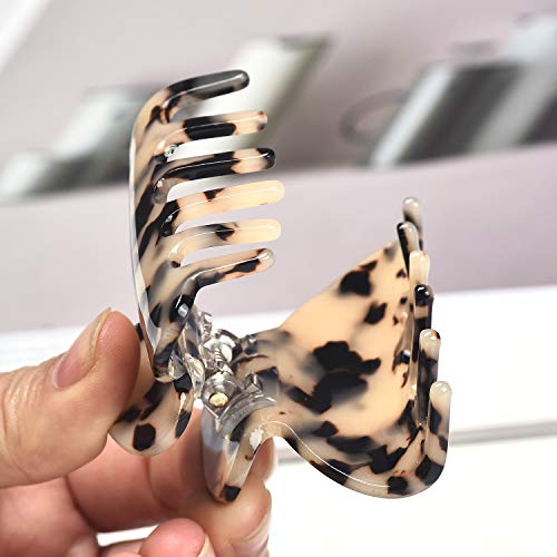 Tortoise & Leopard Print Medium Claw Hair Clips - 3 Pack