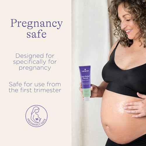 Lansinoh Anti-Itch Serum for Pregnant Moms, Itchy Skin Care, Cream for Pregnancy, Prenatal & Postnatal Skin Care, Safe for First Trimester, Pregnancy Essentials, 4.4 Ounces