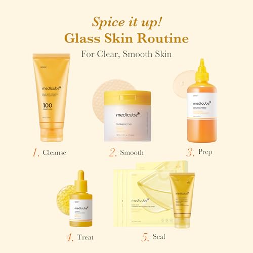 Medicube Kojic Acid Turmeric Toner Pads for Troubled Skin, 70 Pads