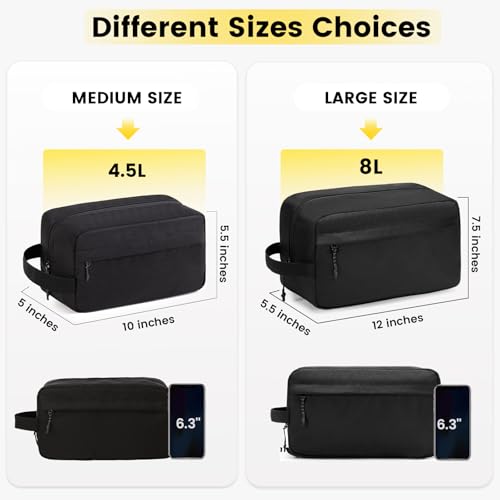 Vorspack Travel Toiletry Bag for Men - Water Resistant