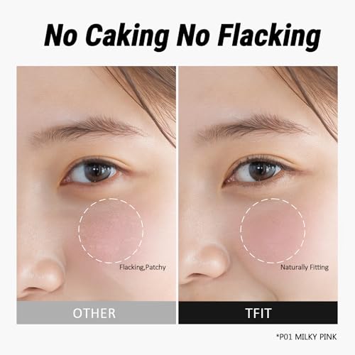 Fluffy Velvet Cushion Blush for Korean Dewy Glow | Buildable, Blendable Cream Texture | Mini Pink Blush for Cheeks | Tar Pigment Free (P02 Bloom Pink, 0.1 Oz | 4g)