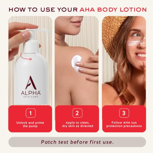 Alpha Skin Care Renewal Body Lotion, 12% Glycolic AHA, 12 Fl Oz