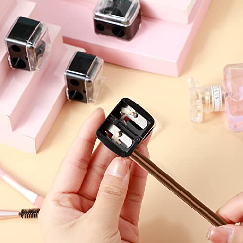 Dual Makeup Pencil Sharpeners - 15 Pack Eyeliner & Lip Liner Sharpeners