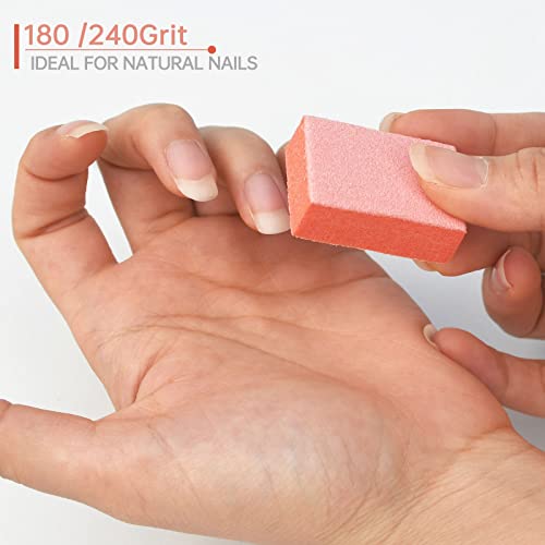 Maryton Mini Nail Buffer Blocks 180/240 Grit - 50 Pack
