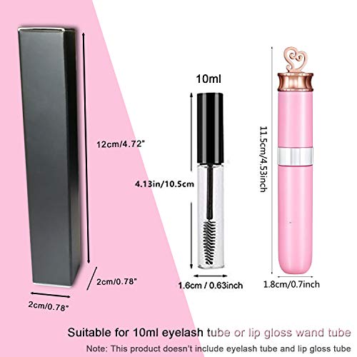 50 Pcs Black Kraft Lip Gloss Boxes 4.72x0.78 inch