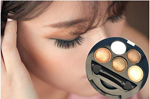 5-Color Eyeshadow Palette Metallic Shimmer Professional Makeup