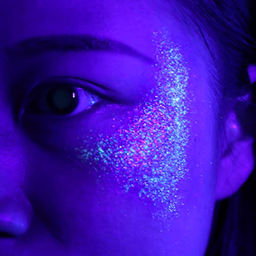 UV Black Light Reactive Body Glitter Gel - 12 Colors