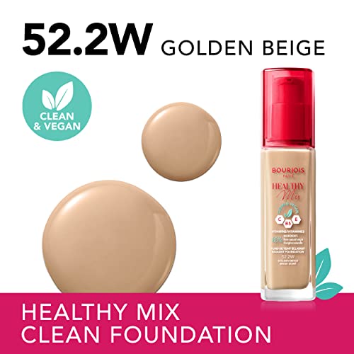 Bourjois Healthy Mix Clean & Vegan Foundation - 52.2 Golden Beige