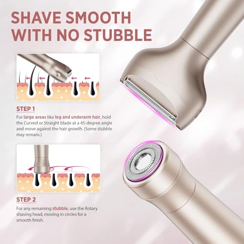 Orchrose 2-in-1 Electric Razor for Women | Rechargeable Shaver