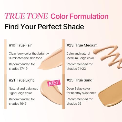 COSNORI True Tone BB Cream 21 - Light Beige Shade, 1.18 Fl Oz