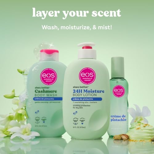 eos Cr?me de Pistachio Scent Layering Bundle - Body Wash, Body Mist, Body Lotion
