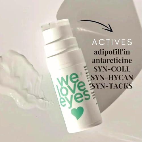 We Love Eyes - Shrubtox¢ç - Active Hyaluronic Eye Glass gel with 5 collagen boosting actives - Improves fine lines and wrinkles