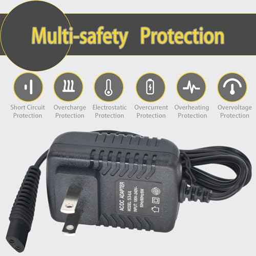 Replacment for BaByliss PRO Shaver FXFS2 Charger, 4.5V Power Adapter Compatible with BaBylissPRO Barberology Cordless Metal Double Foil Shaver FXFS2 Charging Cord