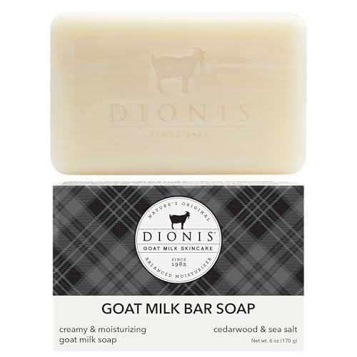 Dionis Goat Milk Bar Soap - Moisturizing Soap for Sensitive Skin, 6 oz