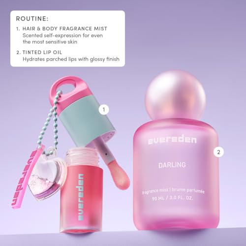Evereden Kids Fragrance Gift Set - 3 Hair & Body Mists + Lip Oil