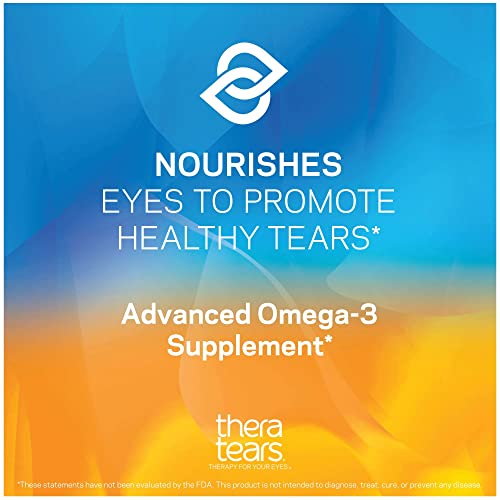 TheraTears Omega 3 Supplement, 1200mg, 90 ct (Pack of 1) & SteriLid Eyelid Cleanser and Face Wash, for Irritated Eyes, 2 fl oz Spray