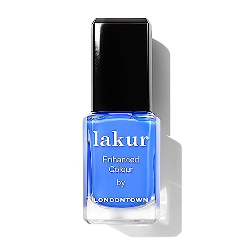 LONDONTOWN Lakur Non-Toxic Vegan Nail Polish - Blue Shades, 0.4 oz