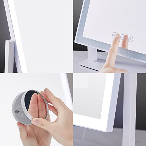 Hollywood Vanity Mirror with LED Lights, 17.3" x 13", 3 Color Modes