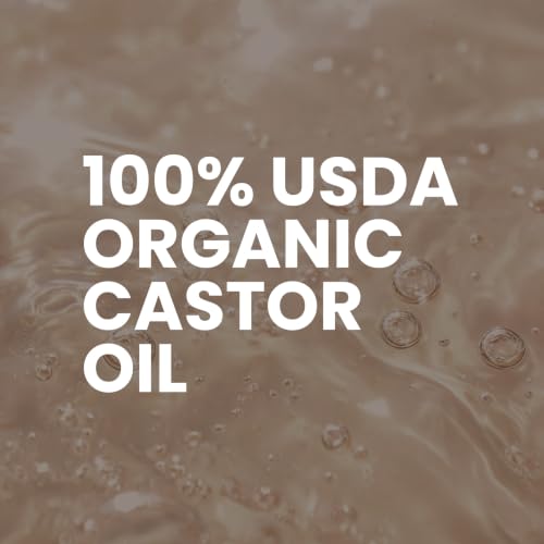 M3 Naturals Organic Castor Oil Roll-On 3 fl oz – Cold-Pressed, Hexane-Free