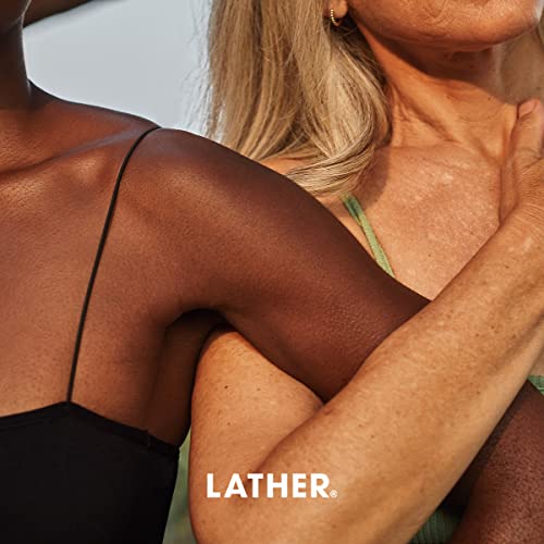 LATHER Body Butter - Almond, Milk & Honey Whipped Body Cream- Rich Daily Body Moisturizer for Deep Hydration - Nourishing & Non-Greasy for Long Lasting Moisture - Essential Oil Blend - 6.5 Oz
