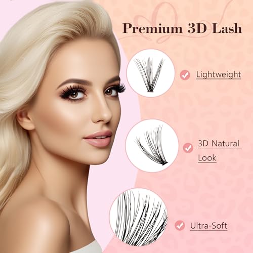 EOS Series 280Pcs Fluffy Eyelash Extensions Kit - 30D 40D Clusters