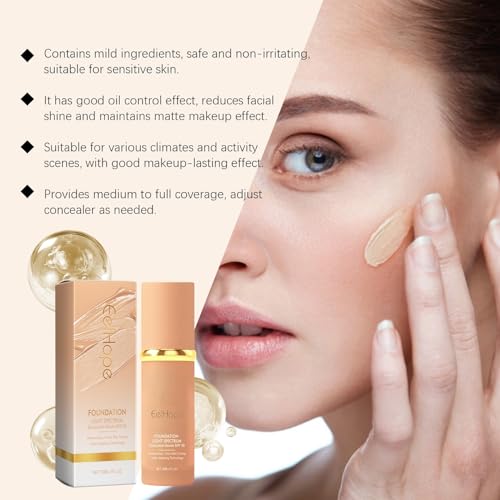 4 in 1 Foundation Liquid with SPF 50+ - Full Coverage Concealer